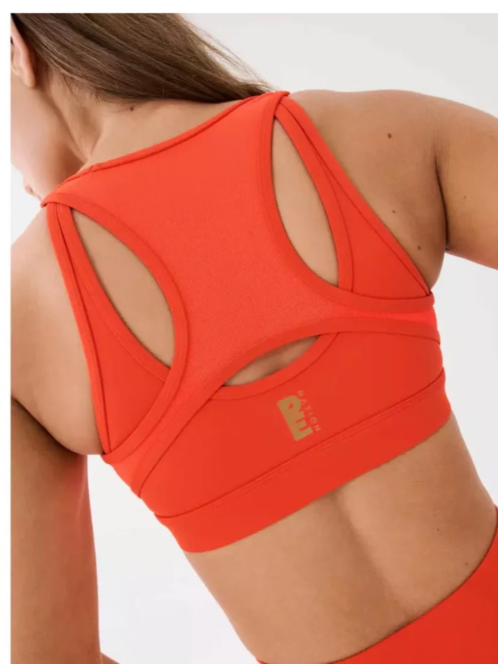 PE Nation Rudimentary Sports Bra in Cherry Red Size Small - Picture 2 of 7